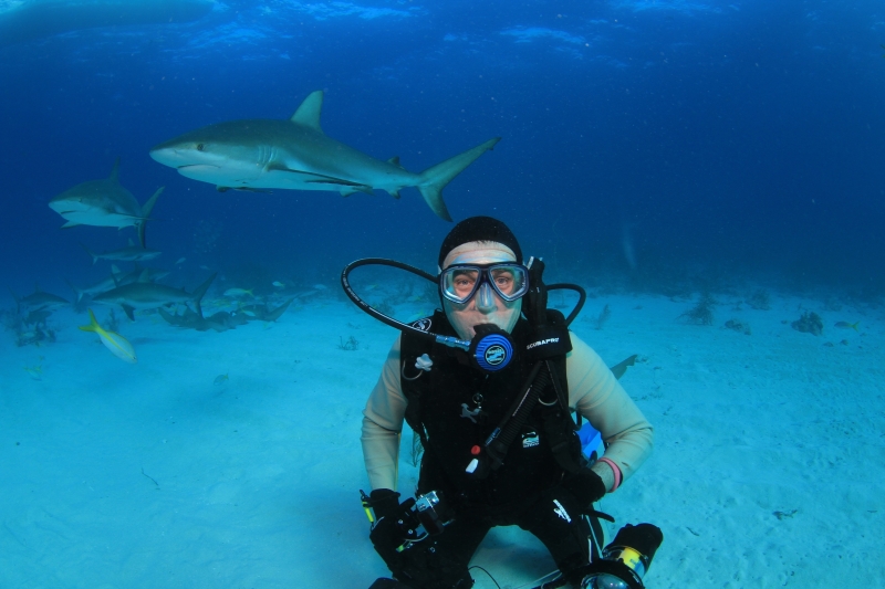 Brad Caribbean reef shark dive-New Providence Island 2018