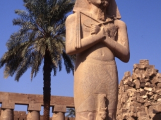 Ramses II statue-Temple of Karnak, Egypt