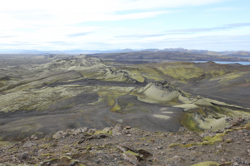 Lakagigar row of craters from Mt Laki 2 (dig)-Iceland