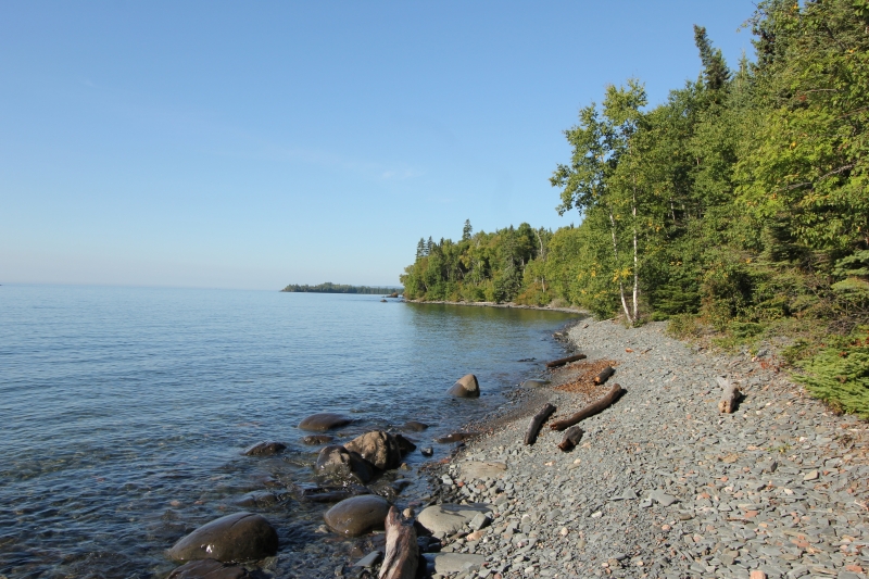 Lake Superior shoreline by Sleeping Giant (dig)-Ontario, Canada