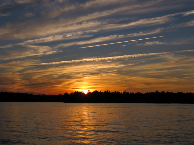 Lake at sunset (dig)-Ontario