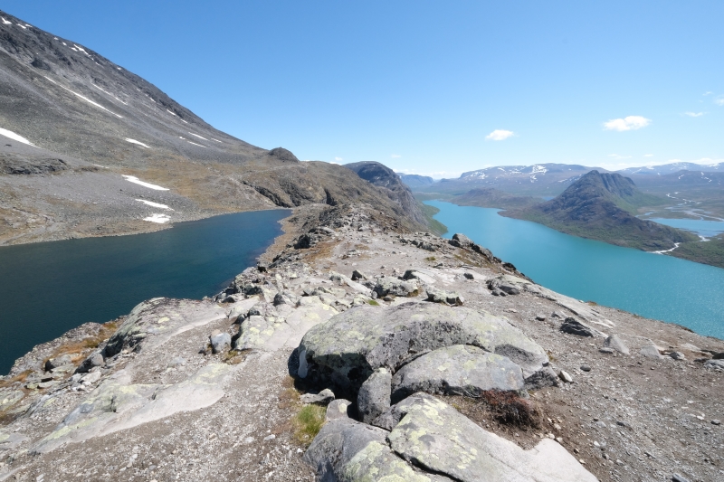 Norway-Besseggen Ridge two lakes 1