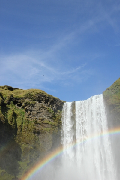 Skogafoss and rainbow 1 (dig)-Iceland