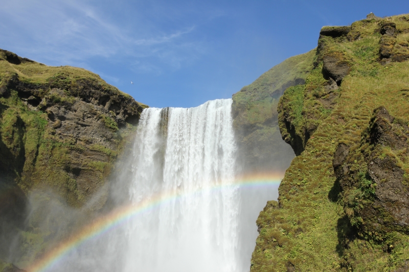Skogafoss and rainbow 2 (dig)-Iceland