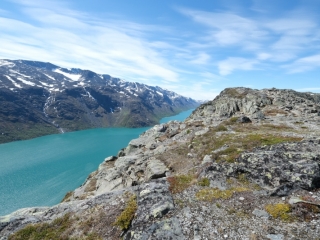 Norway-Besseggen Ridge lake