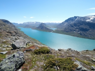 Norway-Besseggen Ridge larger lake
