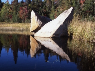 Rock formation at Smythe Lake-Algonquin Park, Ontario