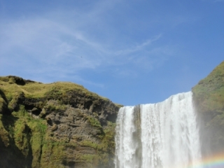 Skogafoss and rainbow 1 (dig)-Iceland