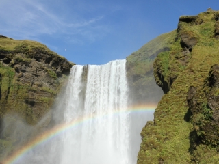 Skogafoss and rainbow 2 (dig)-Iceland