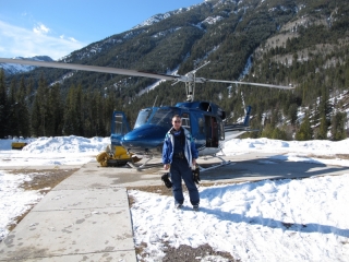 Brad at RK Heliski